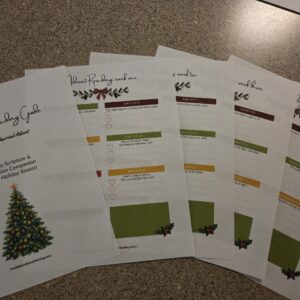 Advent Reading Guide (a 5-page Digital Printable)